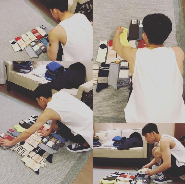 井柏然對收藏襪子很有心得,也很挑剔。
