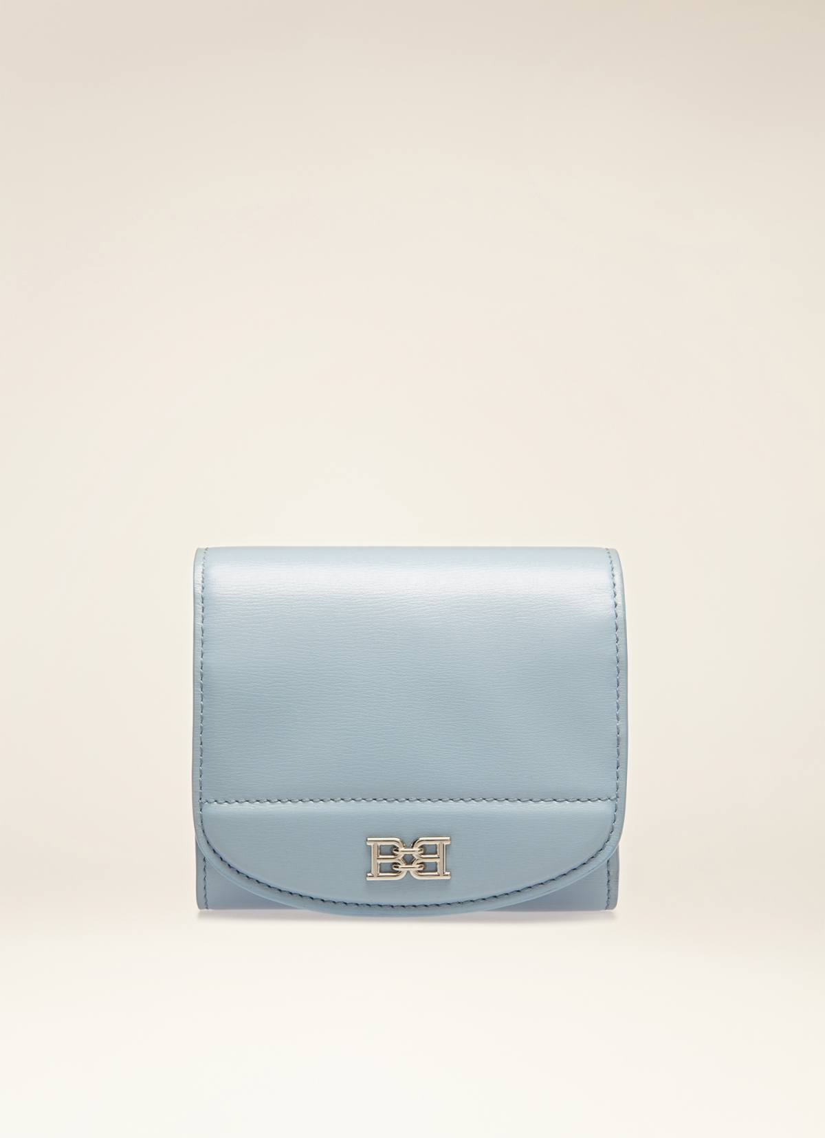 BALLY Blessy 天空藍 B-CHAIN 造型三折釦式短夾，NT$17,200