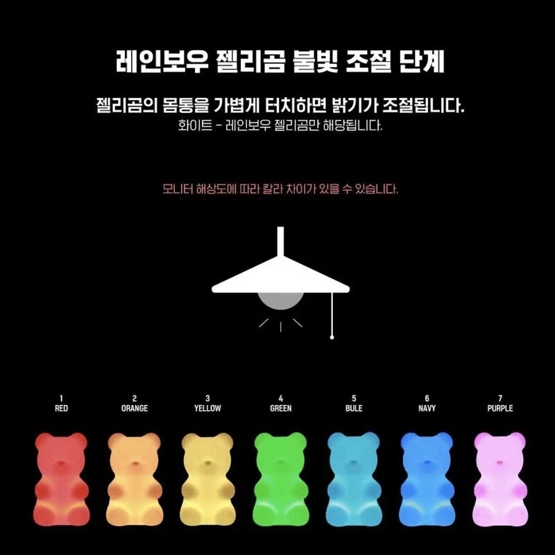 如果購買彩虹版,就可以任意切換7種顏色