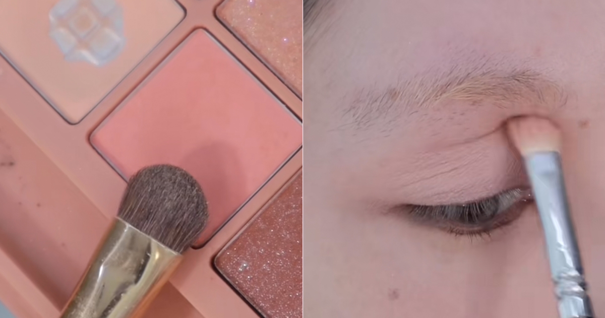 第二步：上眼影、下眼影