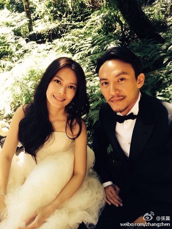 張震和妻子莊雯如因為電影《吳清源》結緣。