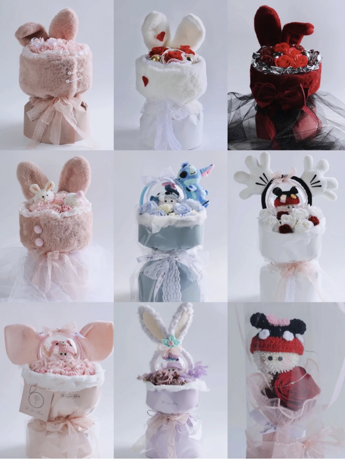 情人節禮物：兔耳花束/兔子花束