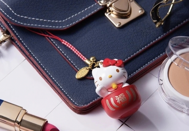 Hello Kitty招財達摩3D造型悠遊卡