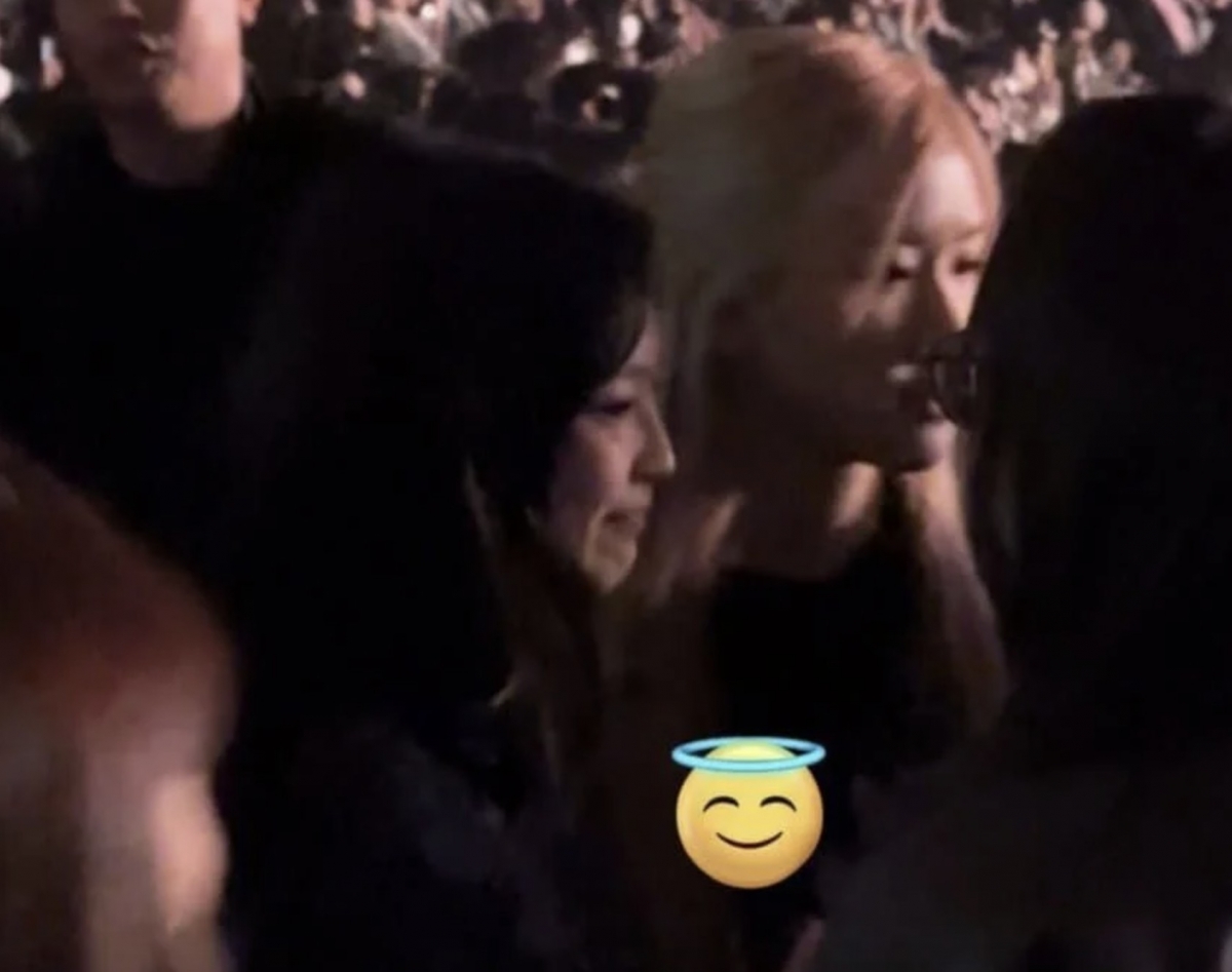 Jennie、Rose一起去看演唱會