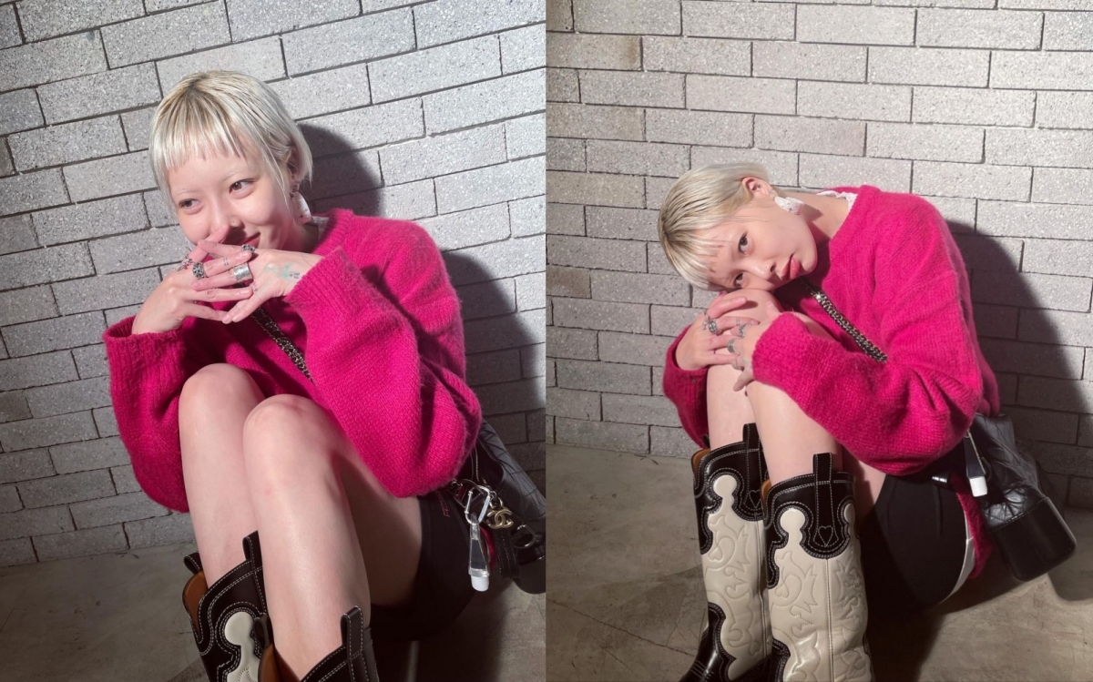 泫雅「耳下激短髮」撞臉DAWN