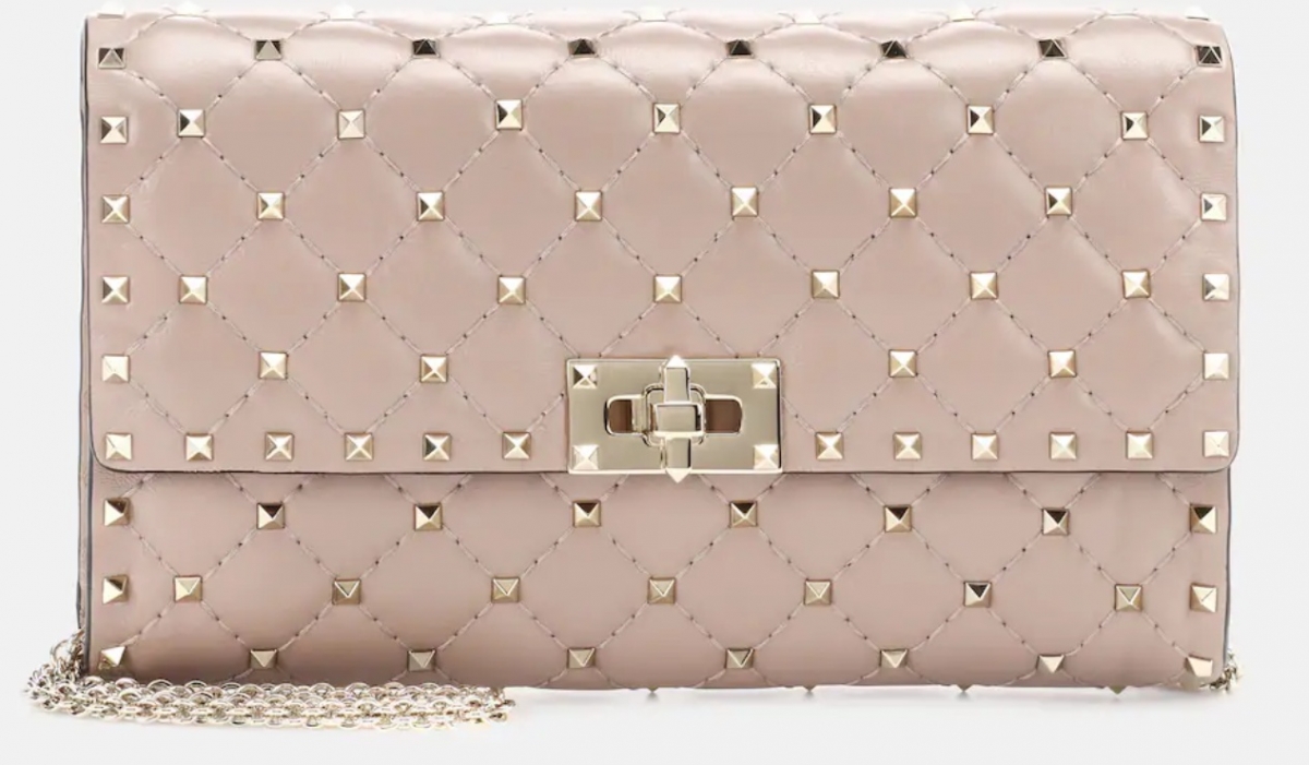 VALENTINO GARAVANI Rockstud Spike Small leather shoulder bag,€2,025