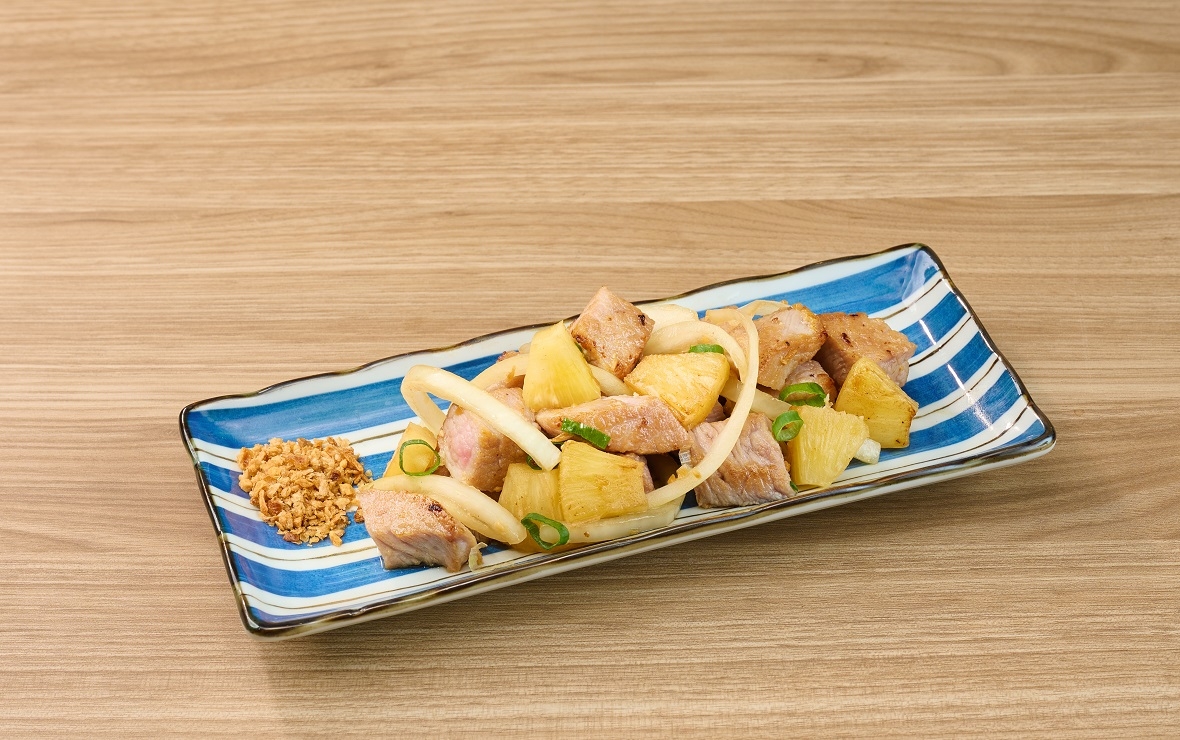 嫩煎雪花豚(鳳梨)