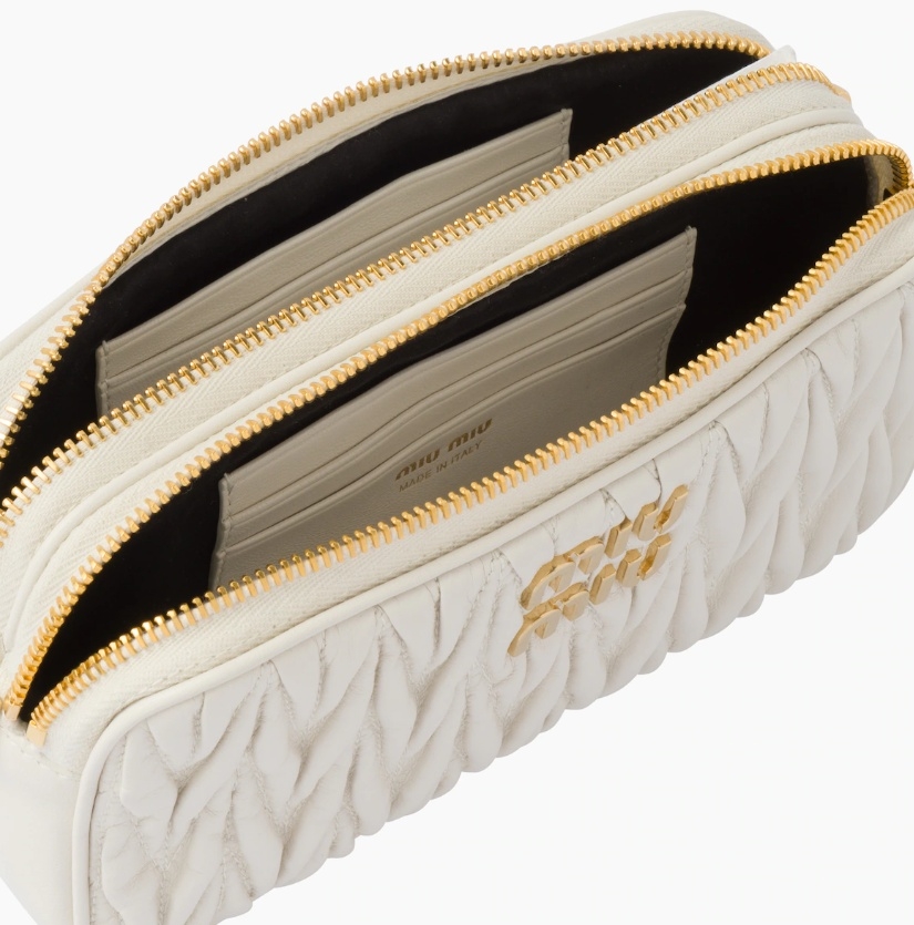 Miu Miu Matelassé納帕軟皮革小巧肩背包，NT$57,000