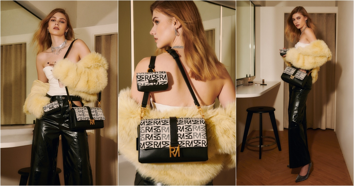 ROBINMAY 鏡像圖騰斜背包，NT$2,580