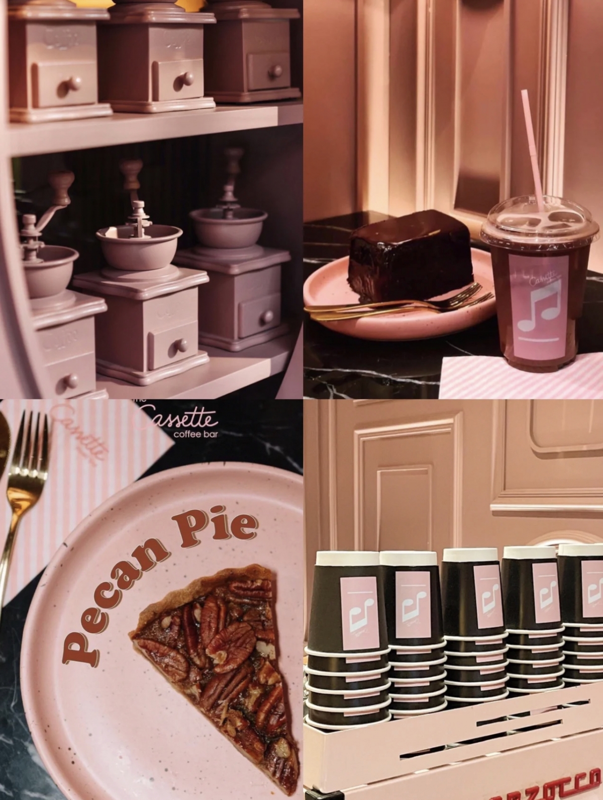 泰國粉紅咖啡廳「The Cassette Coffee Bar」