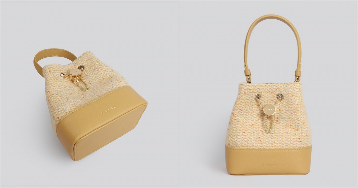 S’AIME絨呢燕麥束口水桶包,NT$1,580