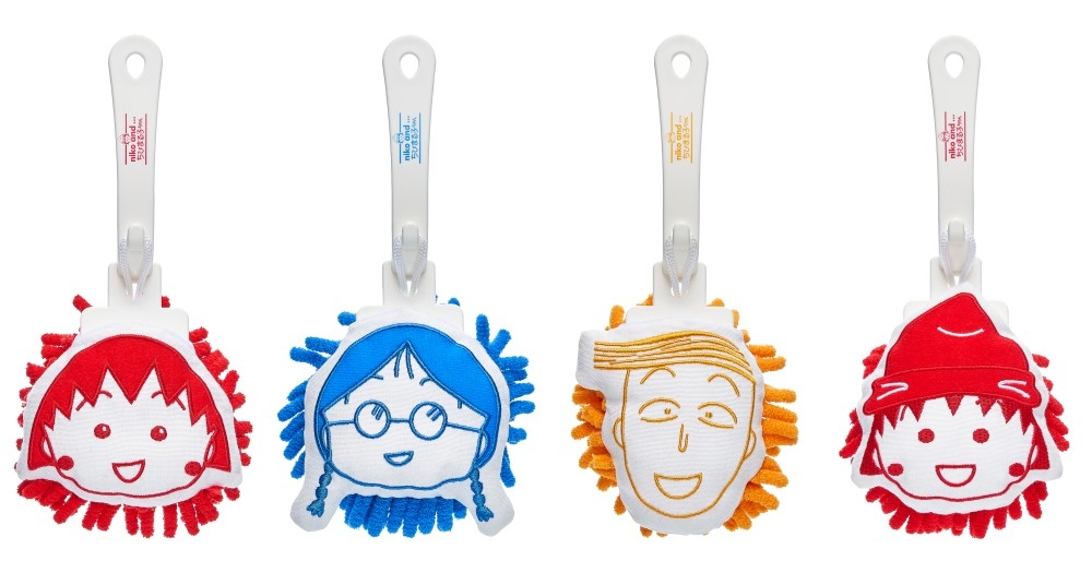 櫻桃小丸子造型短柄除塵刷2入組