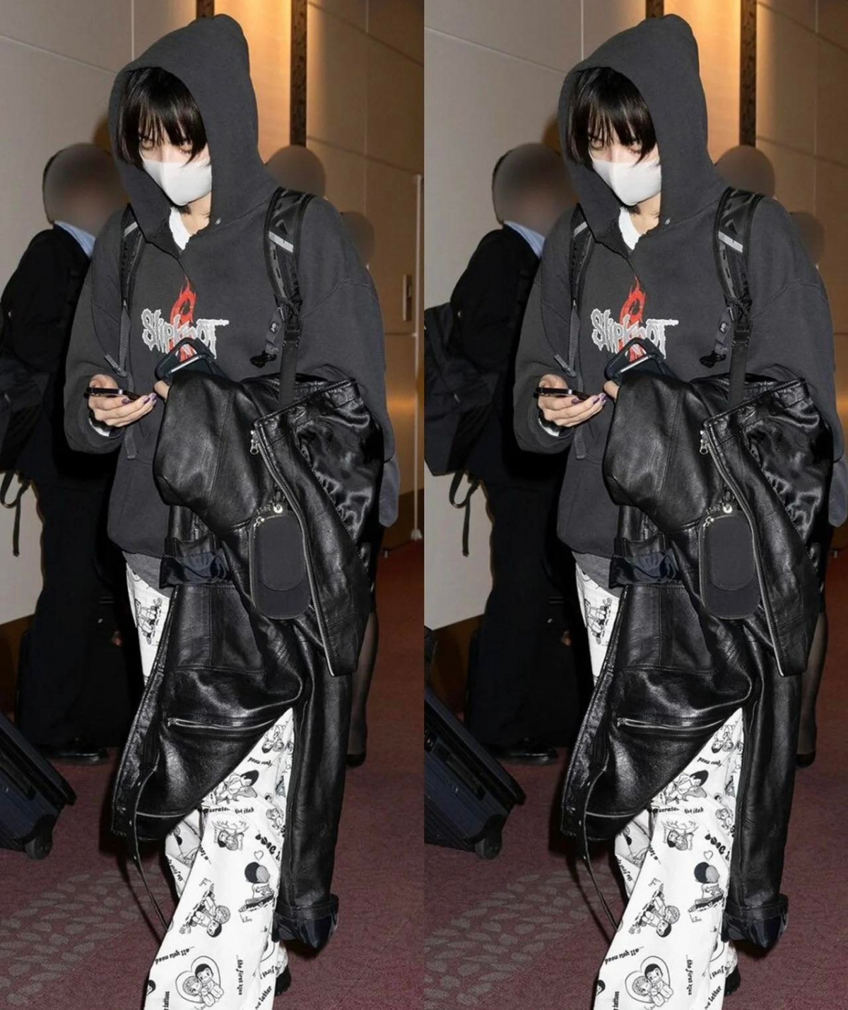 小松菜奈從倫敦回國穿搭。