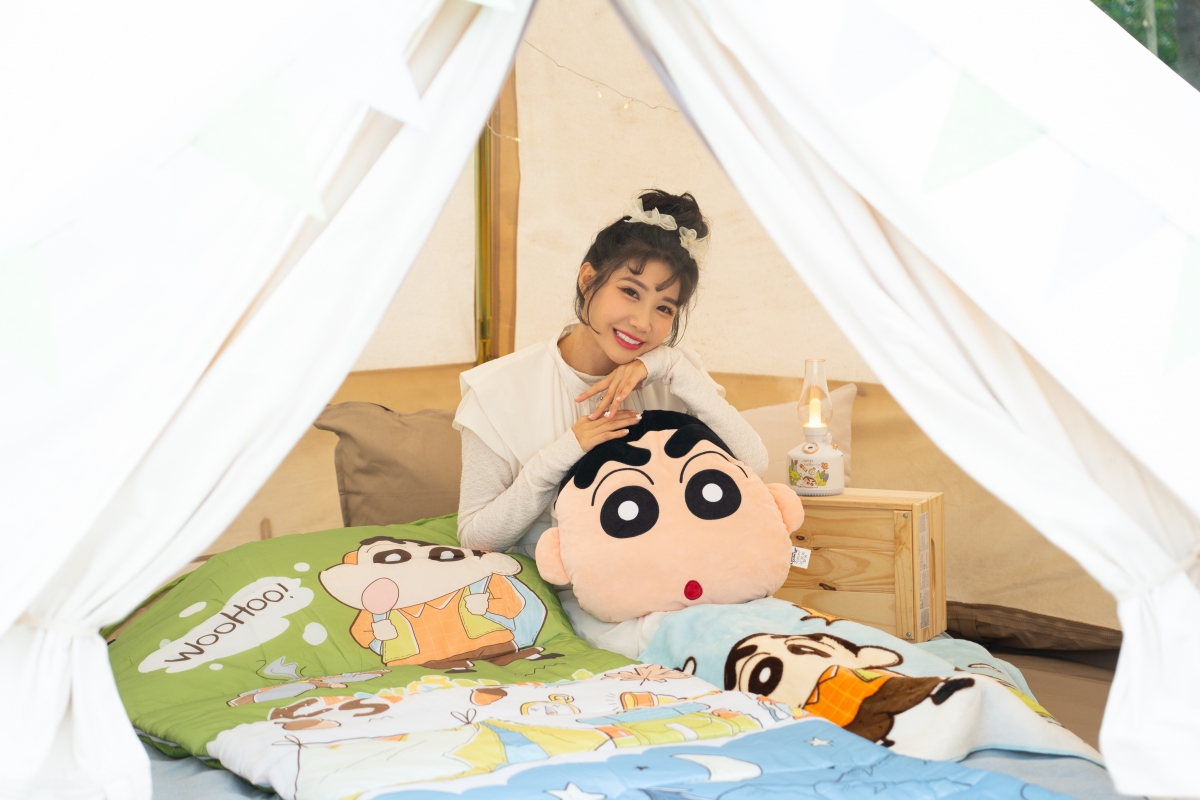 蠟筆小新全開式睡袋