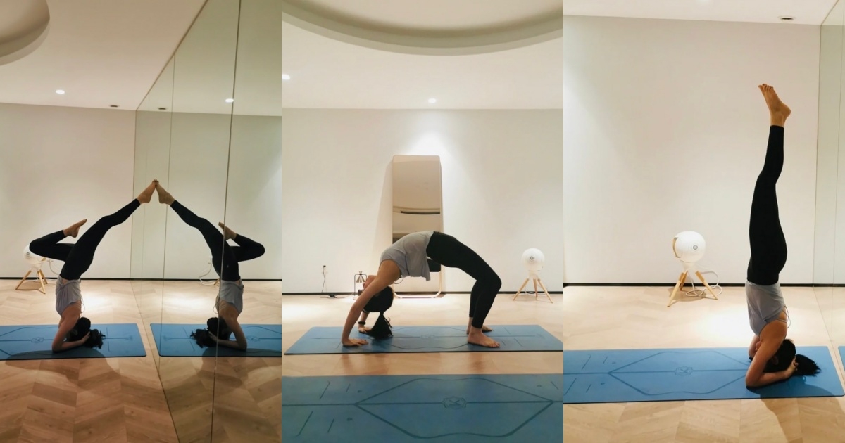 陳妍希一週做三次瑜伽