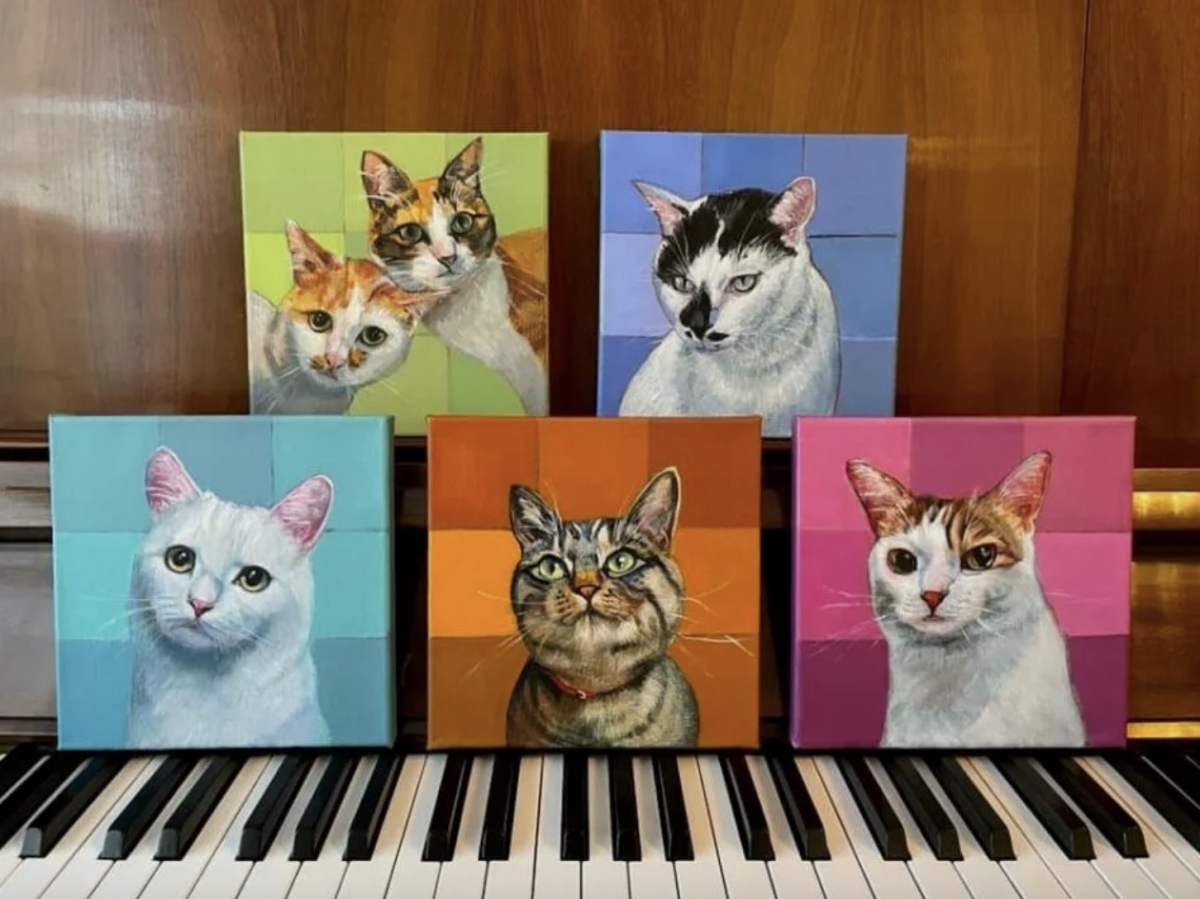 美喵報到：陳岳琳虎年畫百貓