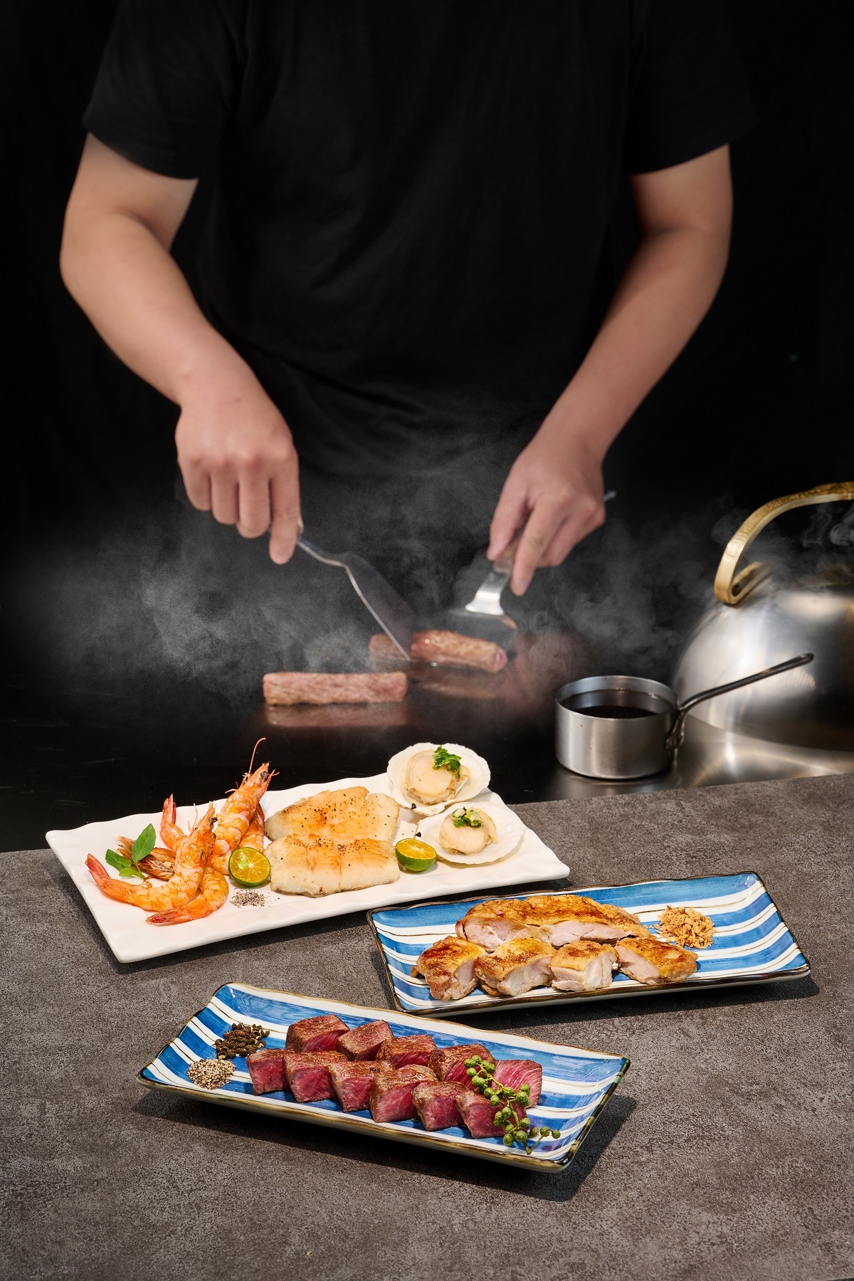 「就饗鐵板燒」肉類可選口味