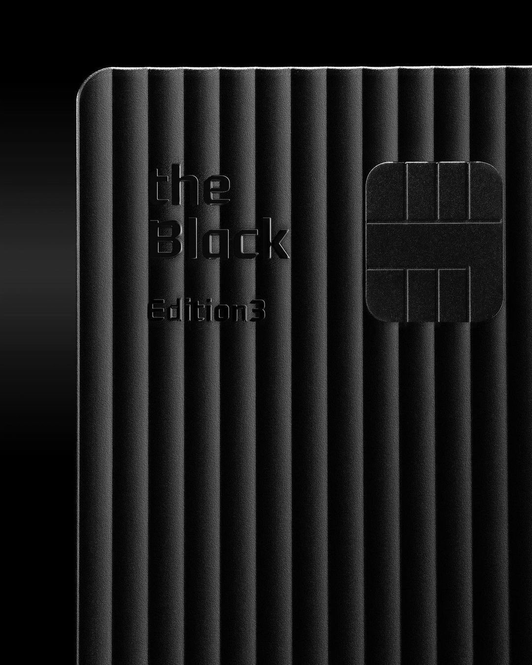 「THE BLACK EDITION3」是南韓市面上最尊榮的黑卡。