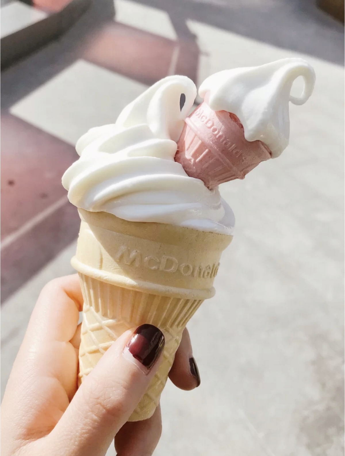 中國麥當勞「迷你蛋捲冰淇淋」