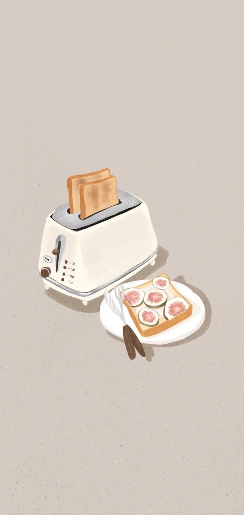 無花果烤土司手機桌布下載