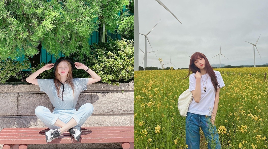 李聖經穿搭⎮素色上衣＋牛仔褲