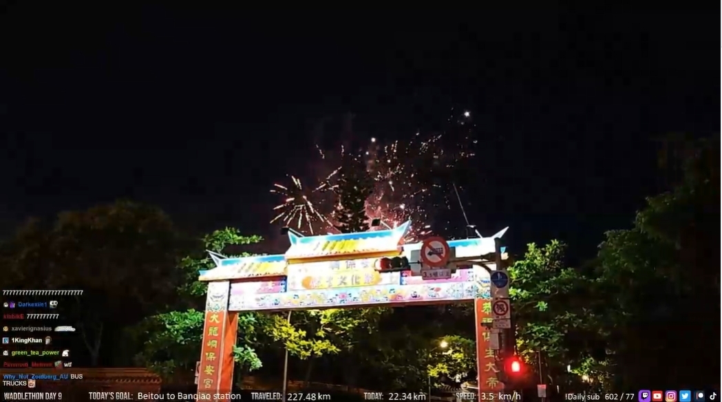 企鵝妹去保安宮看放火獅，讓台灣網友狂讚