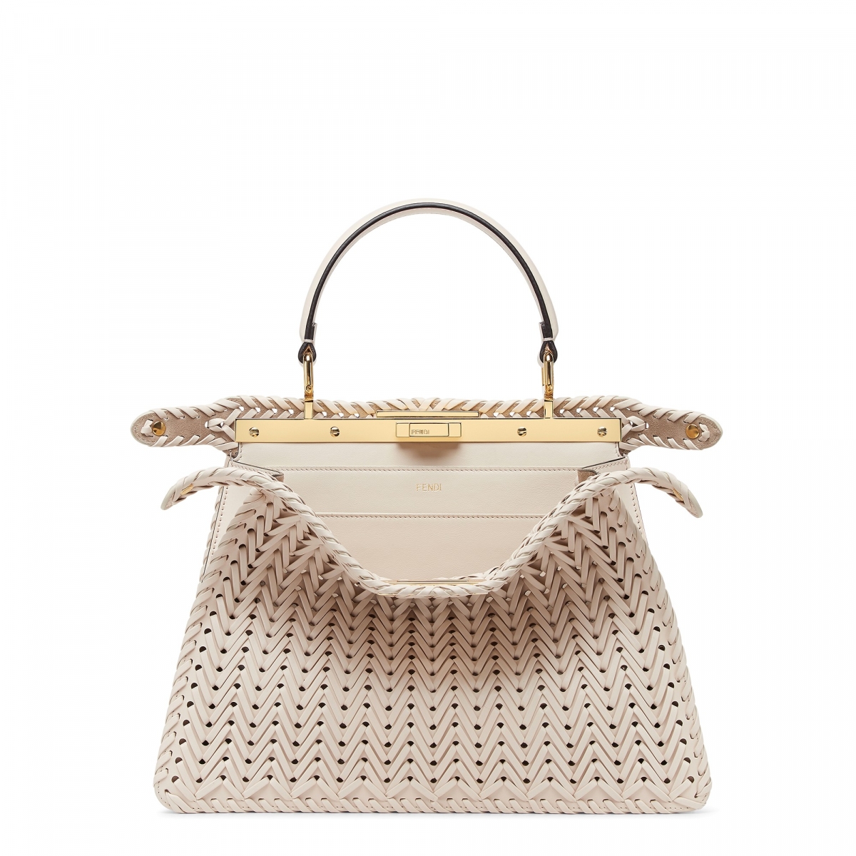 FENDI 皮革編織Peekaboo ISeeU Medium 建議售價NT$195,000