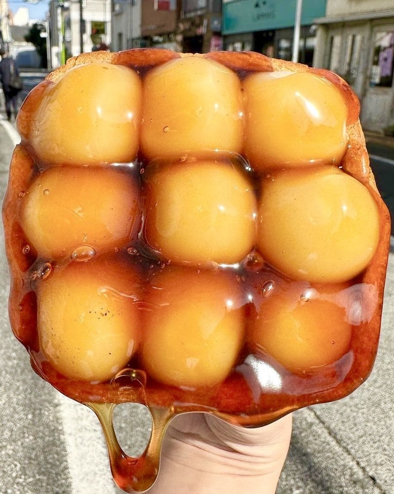 白玉糰子吐司是碳水X碳水的組合