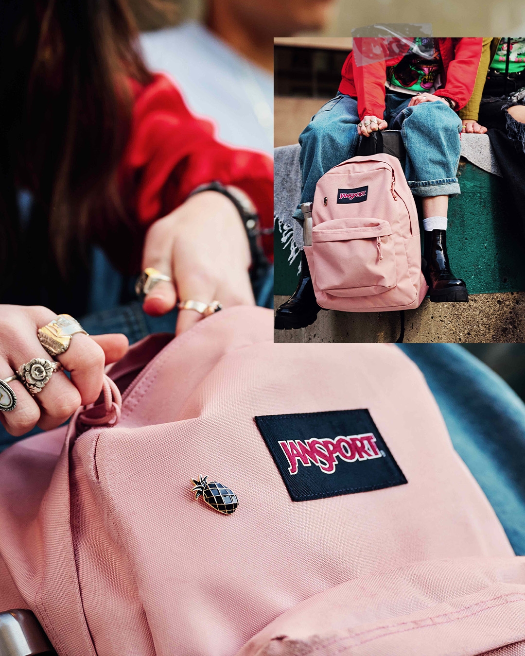 旅行時也非常適合帶大容量的Jansport