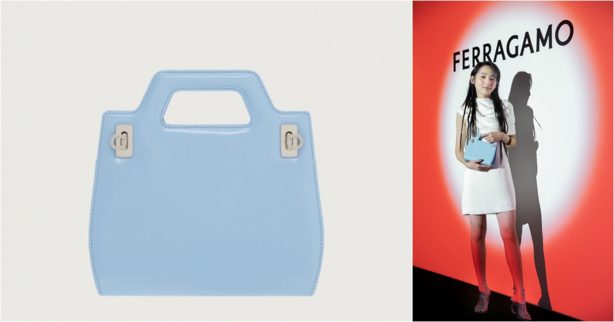 FERRAGAMO 藍色MINI WANDA,NT$62,900