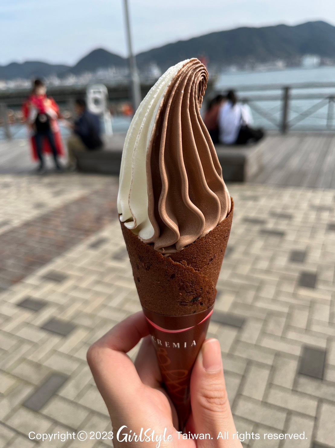 「Cremia 霜淇淋」在日本觀光區隨處可見,有1~6號口味可以選擇