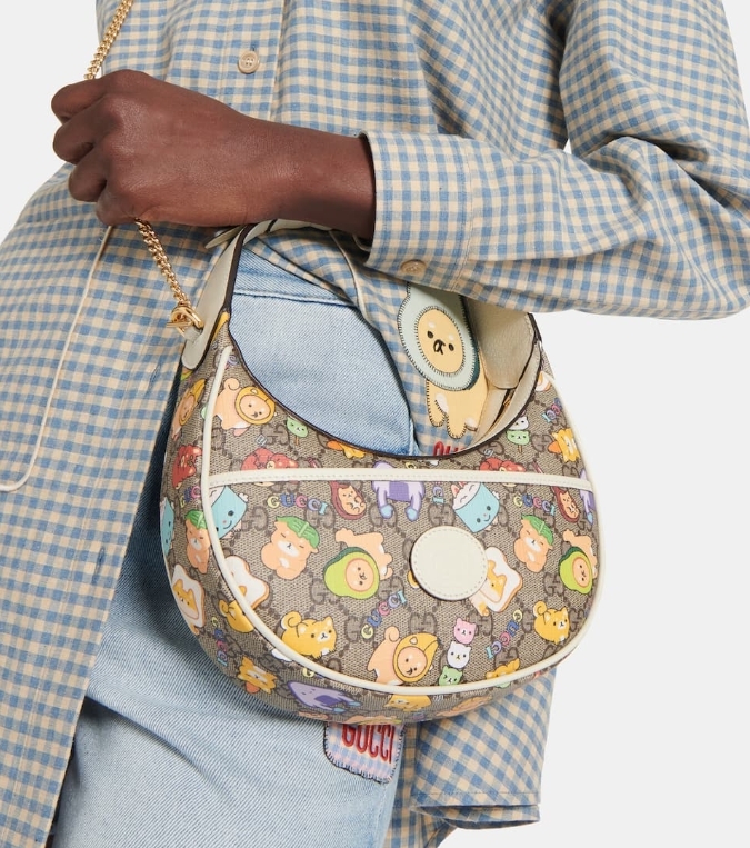 GUCCI Kawaii GG Supreme Mini shoulder bag,€1,365