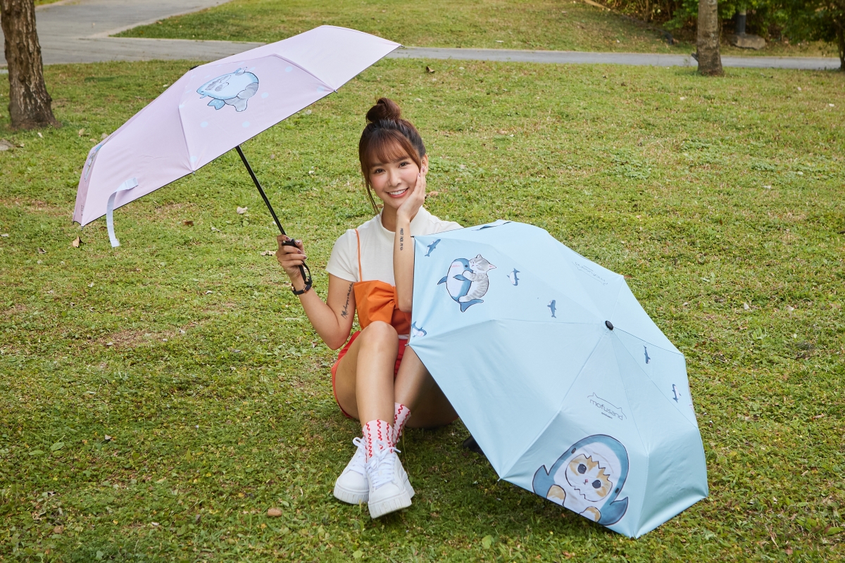 貓福珊迪自動開收晴雨傘