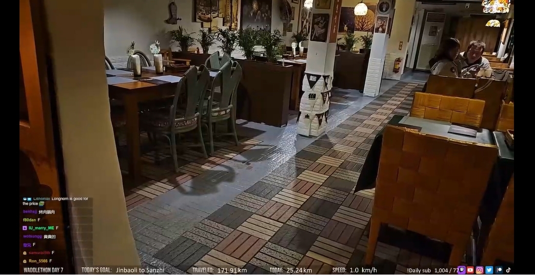 企鵝妹沒吃到炭烤牛排 