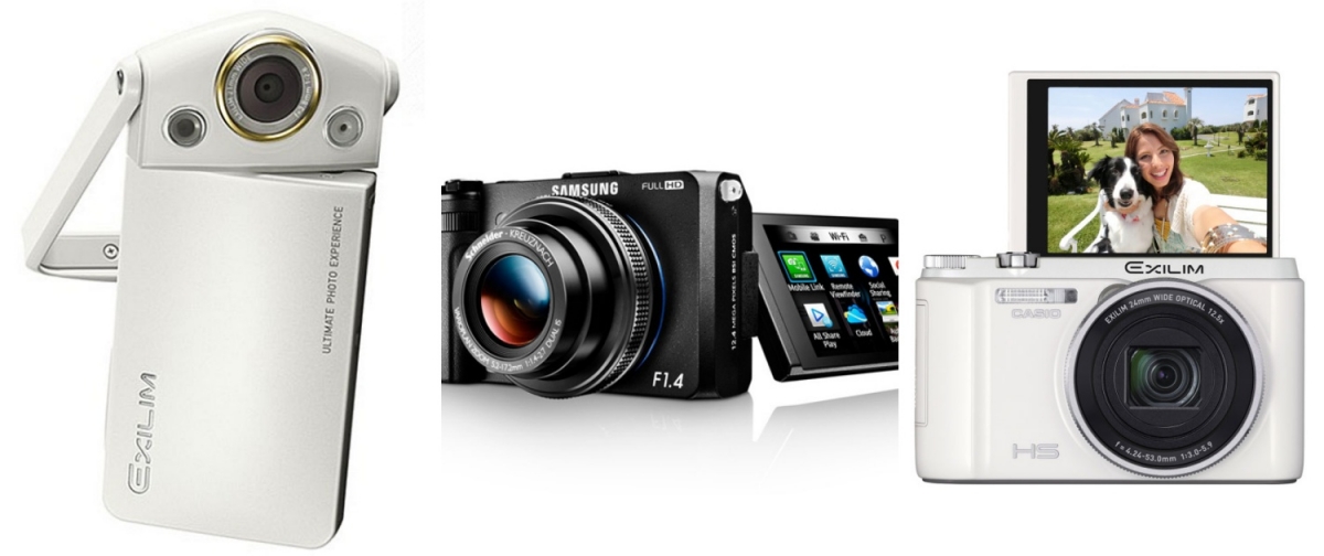 Casio TR15、Samsung EX2F、Casio ZR系列