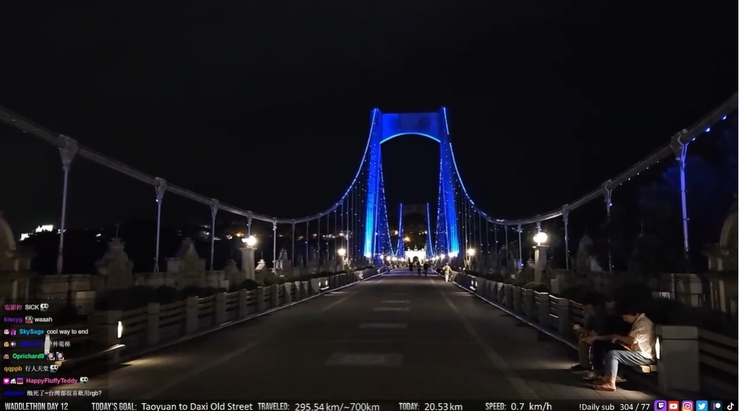 企鵝妹直呼大溪橋很美