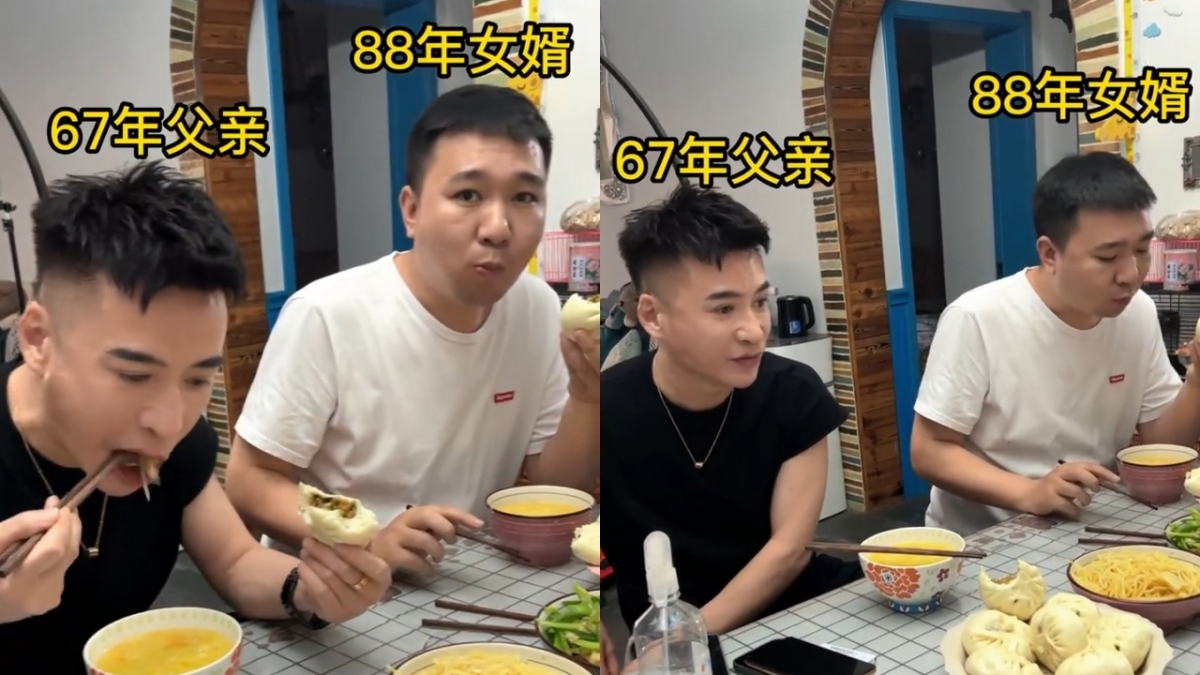 劉保軍與女婿同框