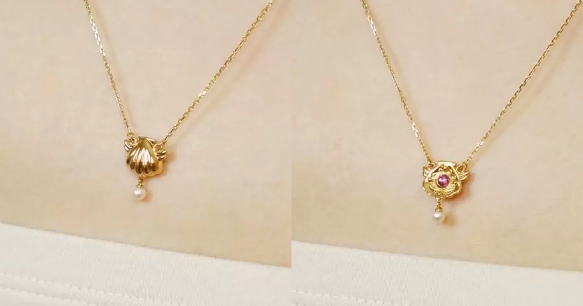 #《真珠美人魚》黃金貝殼項鍊