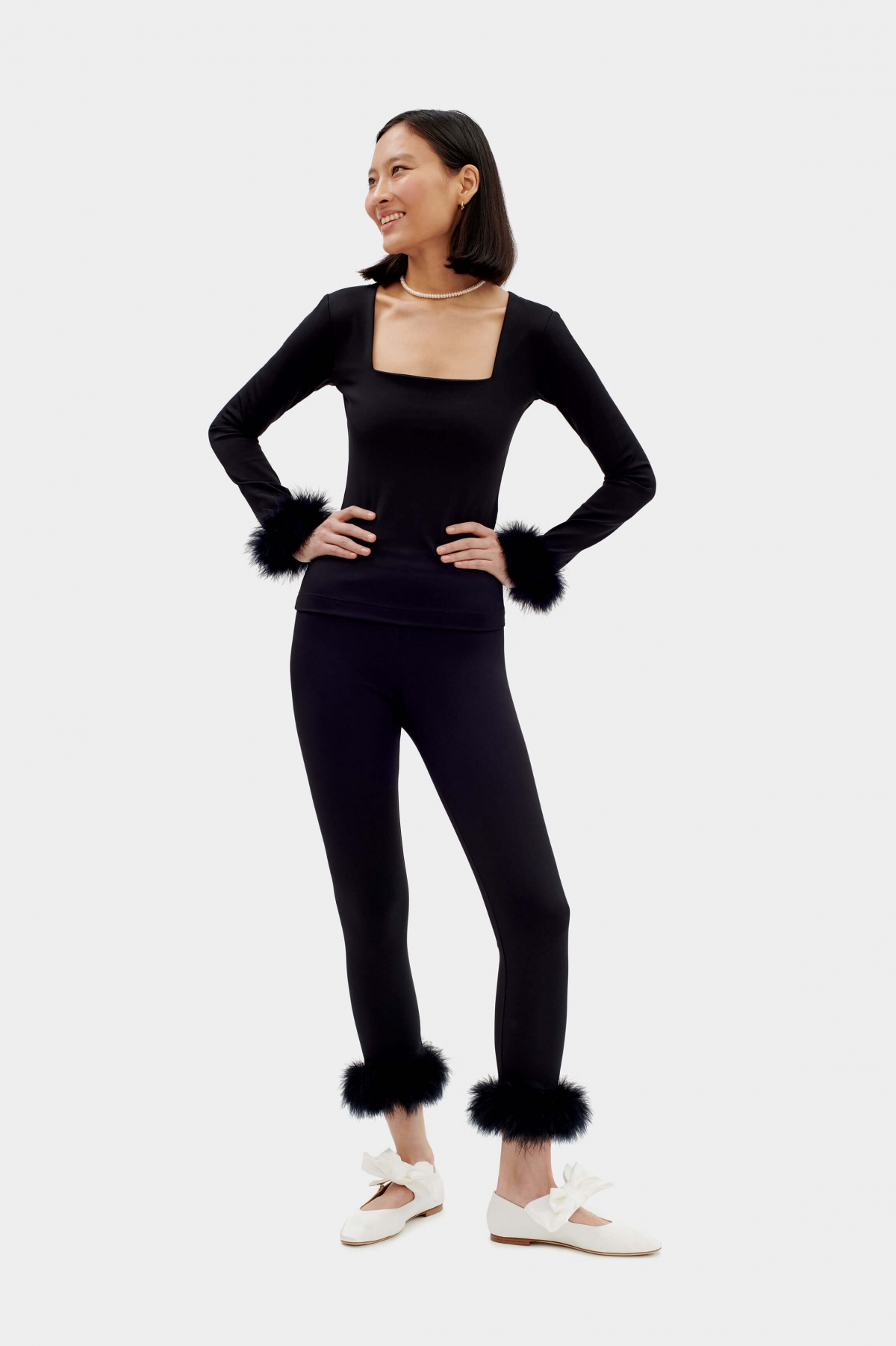 The Weekend Chic Set with Leggings in Black $ 175.00 $