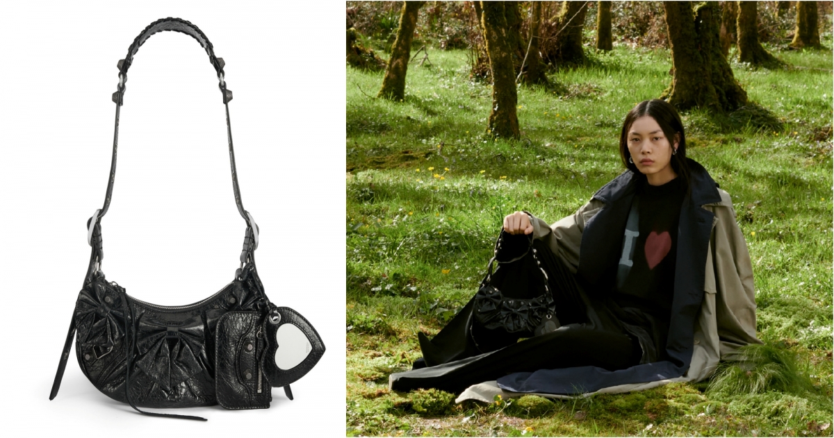 BALENCIAGA 520 蝴蝶結裝飾的Le Cagole小型包款