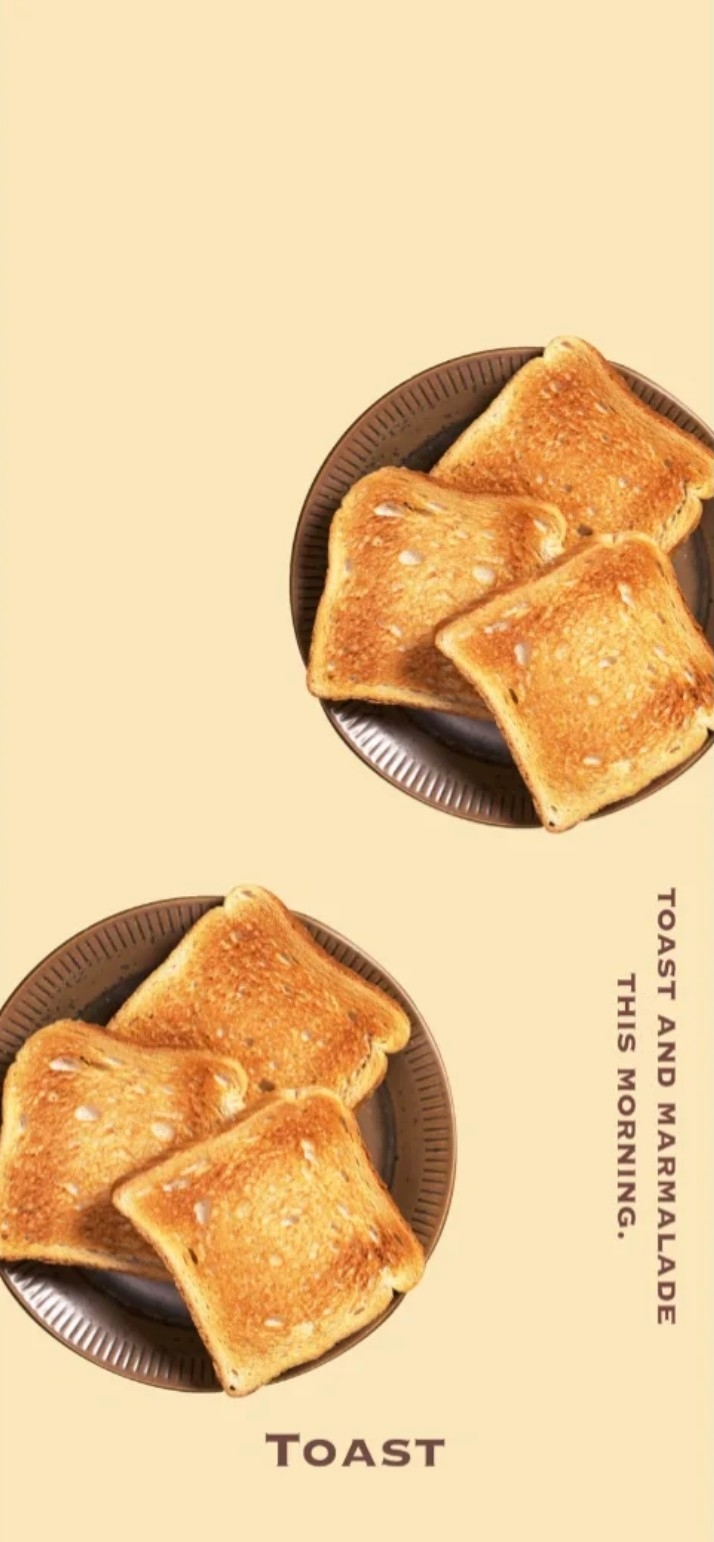 烤土司手機桌布下載