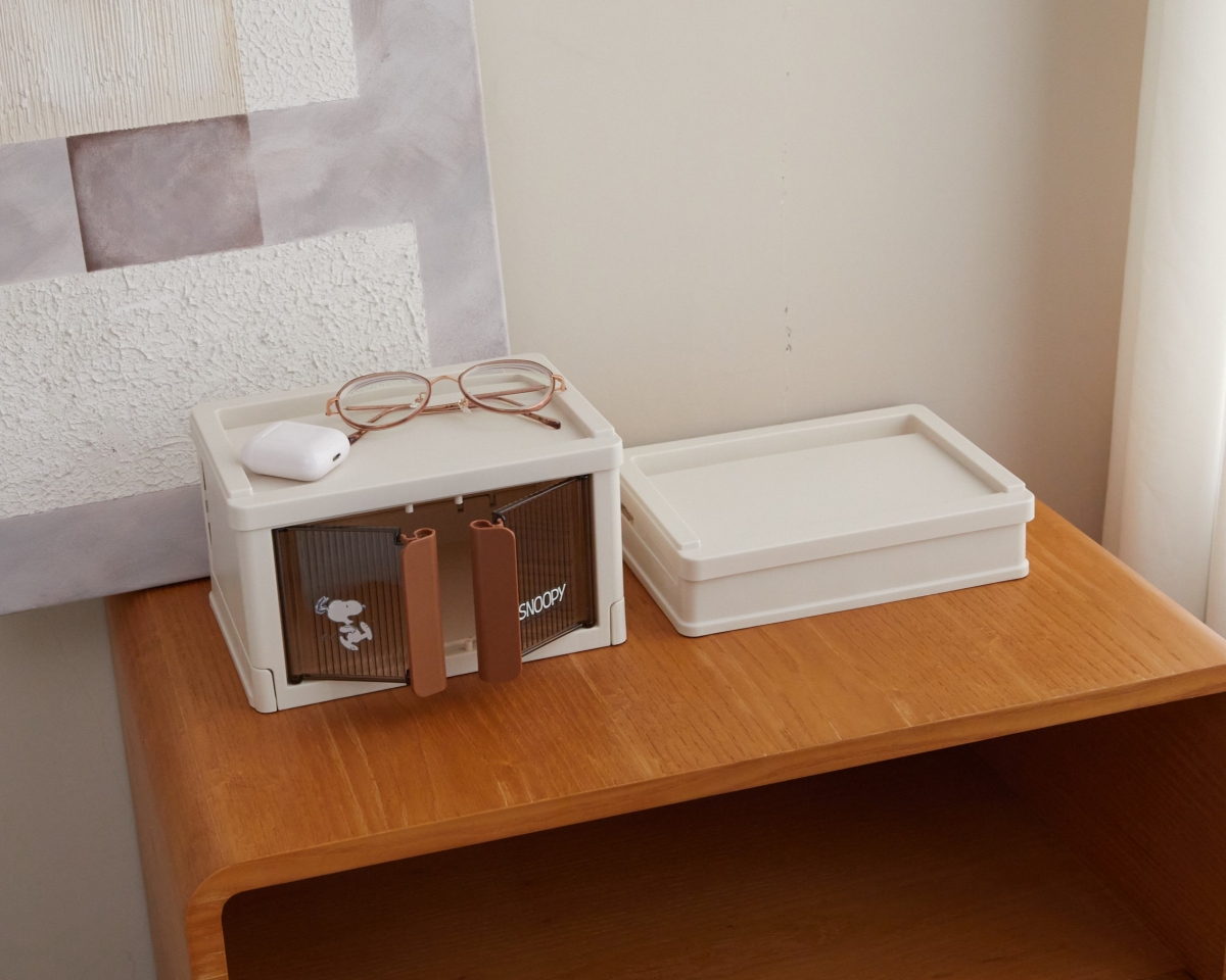 康是美「史努比加價購」1： 摺疊收納盒 加購價：299/個