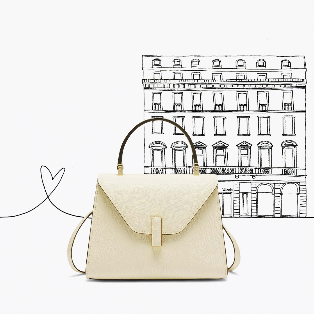 Valextra 羊皮紙白 Iside Bag