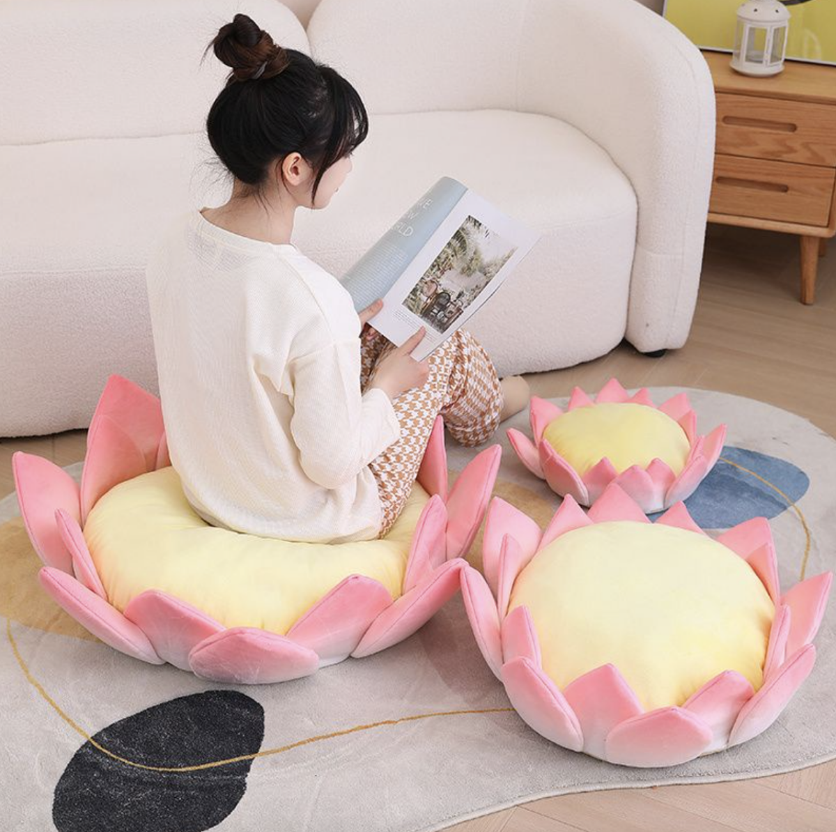 蓮花冰絲坐墊價格