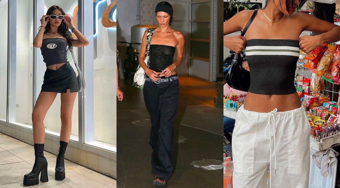 美式復古穿搭 ⎮ 無肩帶抹胸