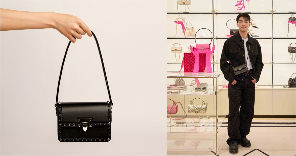 VALENTINO GARAVANI SMALL RUCKSTUD23 肩背包，NT$85,500