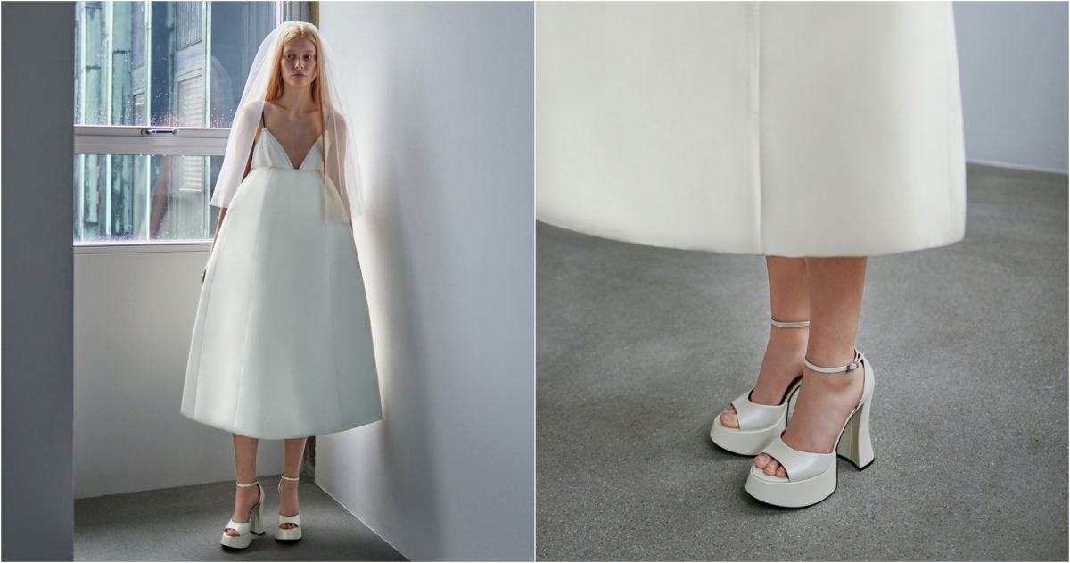 CHARLES & KEITH Michelle 真皮厚底粗跟鞋 ,NT$3,290