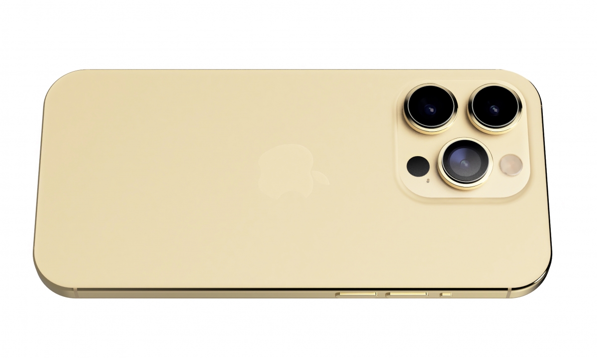 iPhone 15 Pro流金黃渲染圖