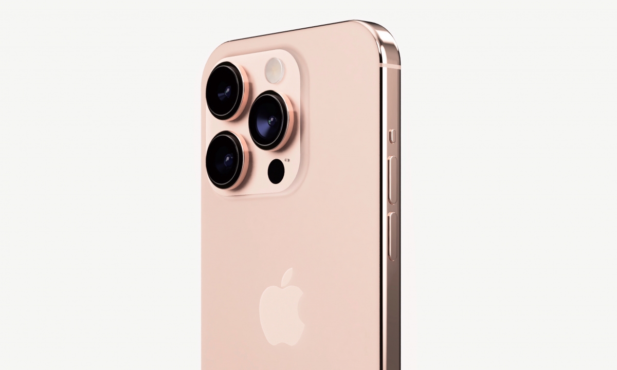 iPhone 15 Pro櫻花粉渲染圖