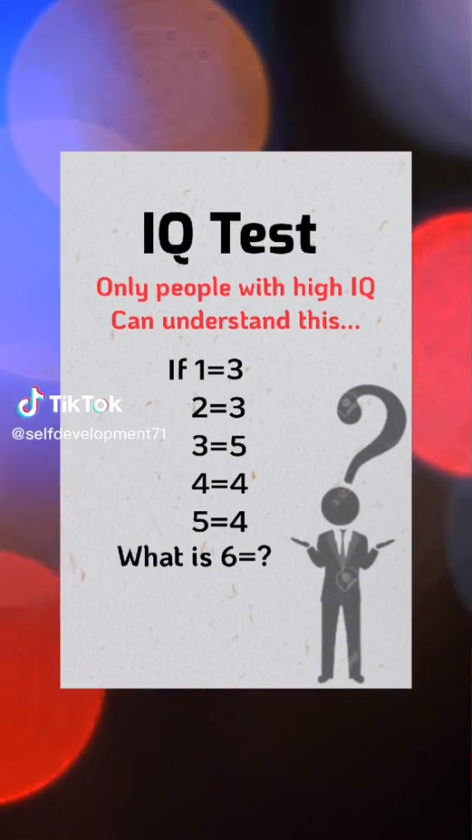 TikTok「IQ測驗」